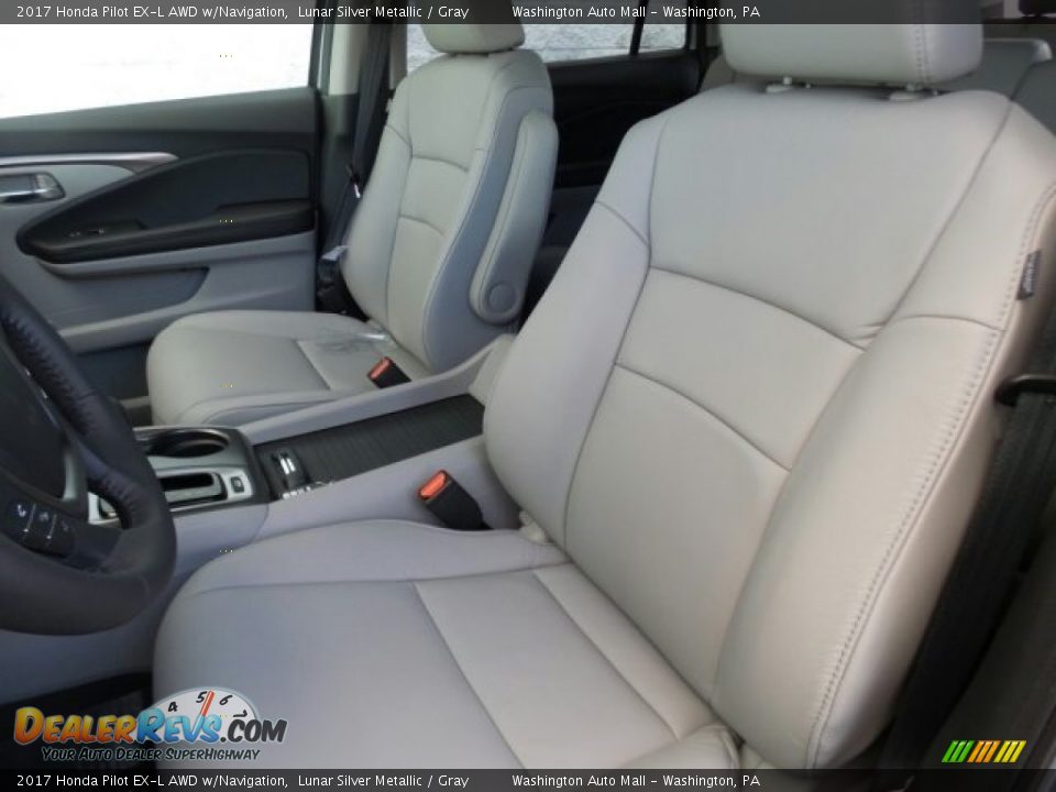 2017 Honda Pilot EX-L AWD w/Navigation Lunar Silver Metallic / Gray Photo #10