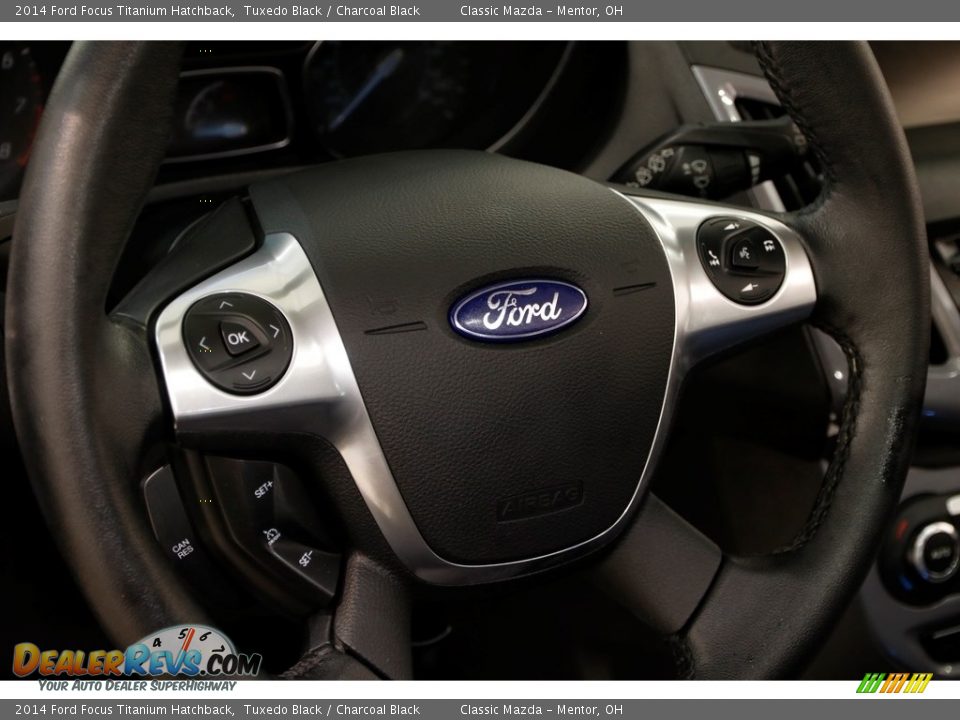 2014 Ford Focus Titanium Hatchback Tuxedo Black / Charcoal Black Photo #6
