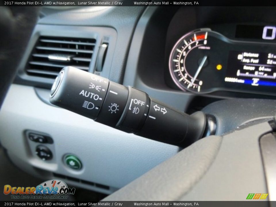 2017 Honda Pilot EX-L AWD w/Navigation Lunar Silver Metallic / Gray Photo #19