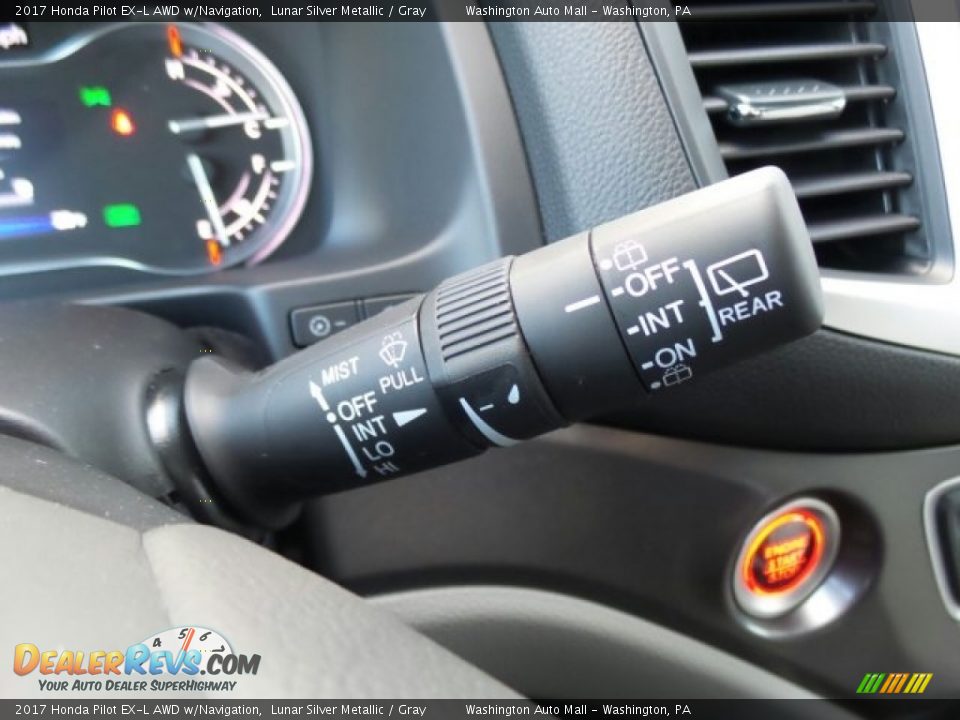 2017 Honda Pilot EX-L AWD w/Navigation Lunar Silver Metallic / Gray Photo #21