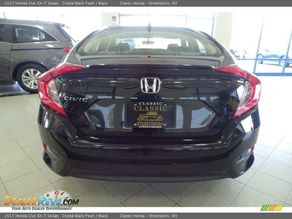 2017 Honda Civic EX-T Sedan Crystal Black Pearl / Black Photo #4