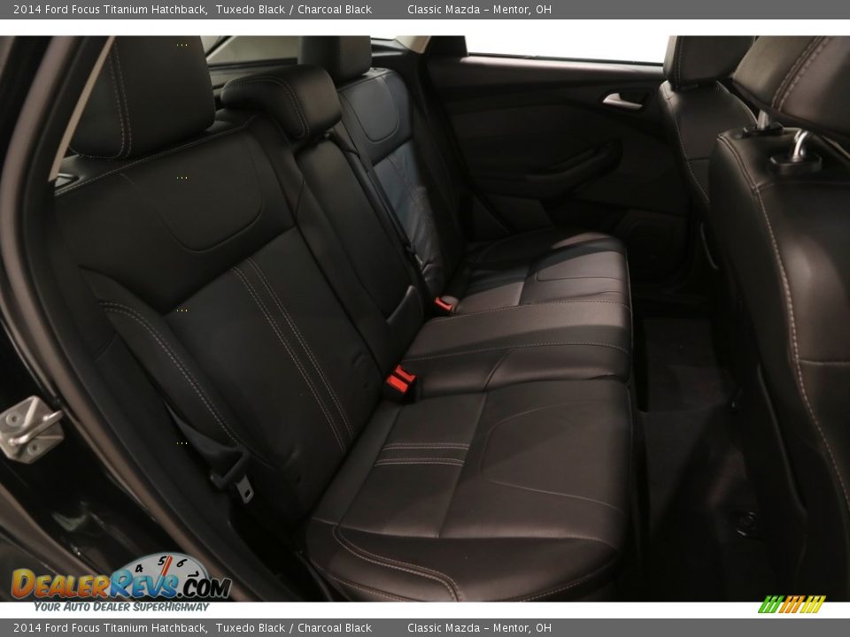 2014 Ford Focus Titanium Hatchback Tuxedo Black / Charcoal Black Photo #13