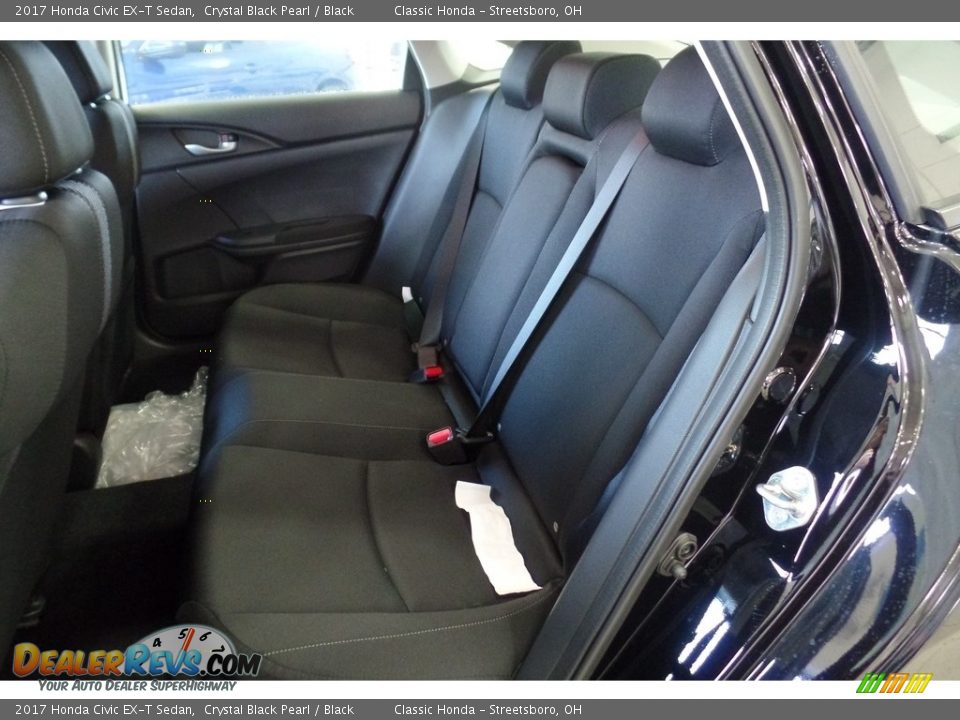 2017 Honda Civic EX-T Sedan Crystal Black Pearl / Black Photo #7