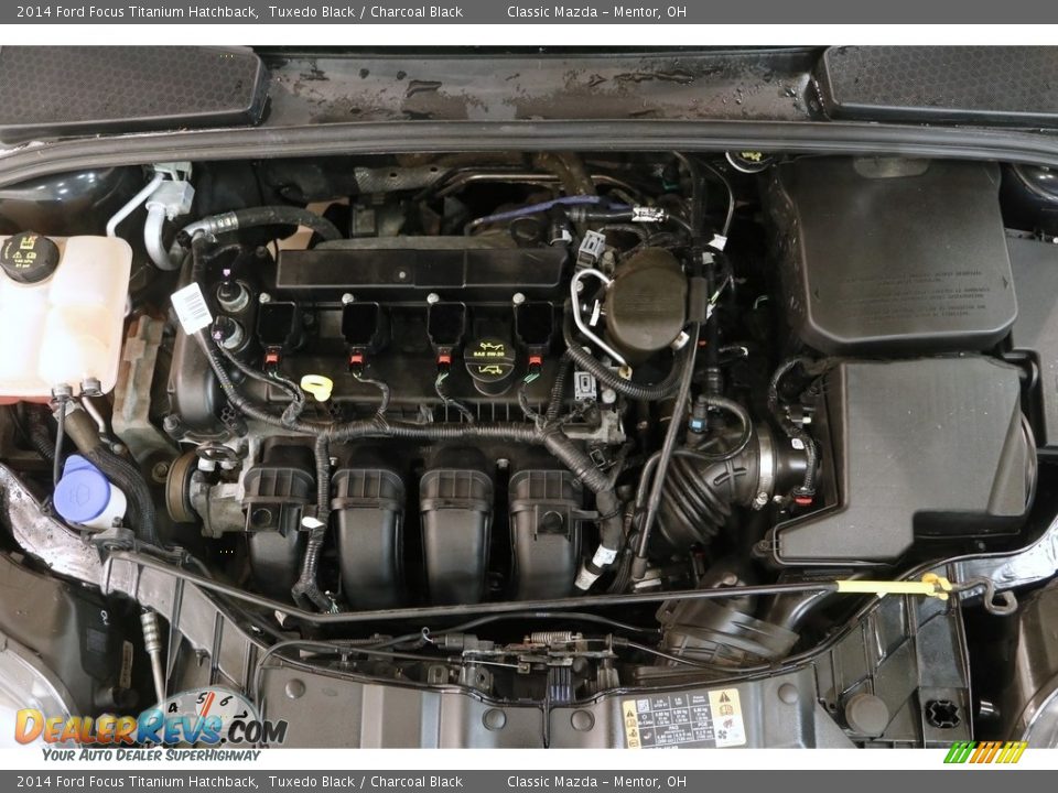 2014 Ford Focus Titanium Hatchback Tuxedo Black / Charcoal Black Photo #16