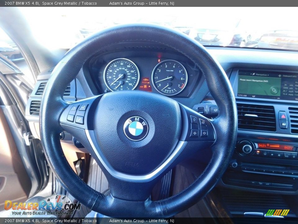 2007 BMW X5 4.8i Space Grey Metallic / Tobacco Photo #26