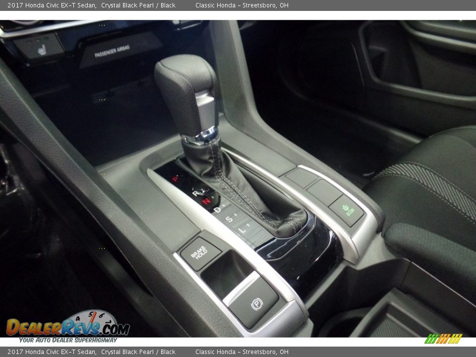 2017 Honda Civic EX-T Sedan Crystal Black Pearl / Black Photo #13