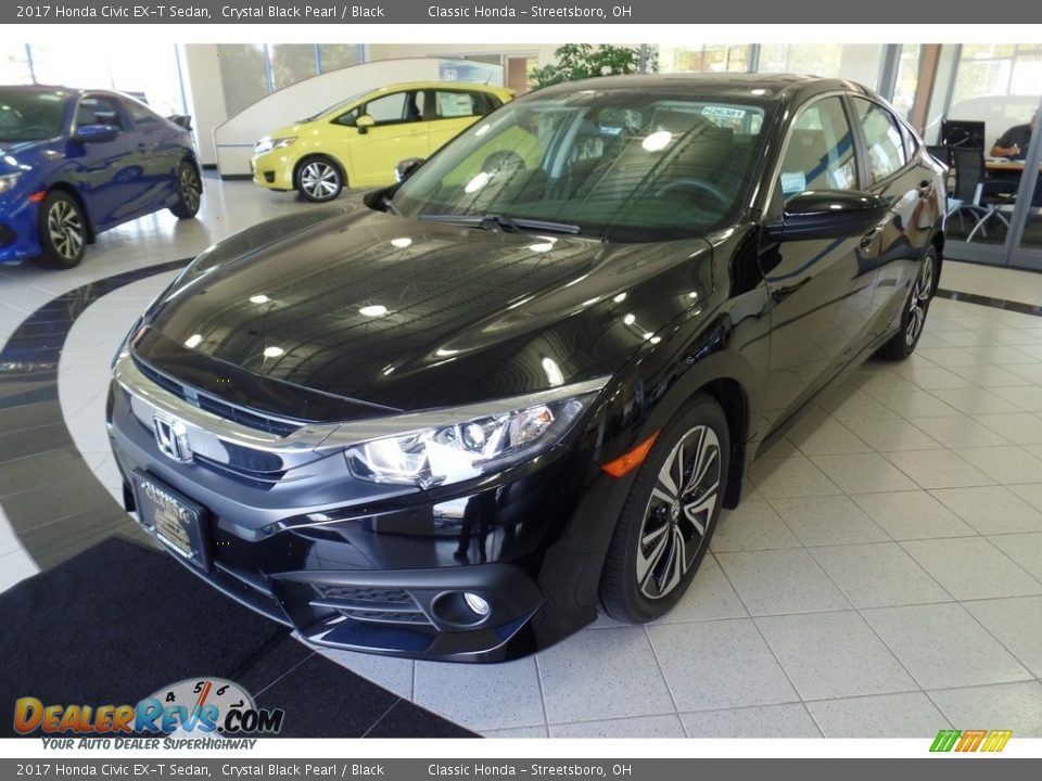 2017 Honda Civic EX-T Sedan Crystal Black Pearl / Black Photo #1