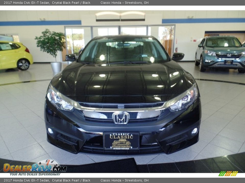 2017 Honda Civic EX-T Sedan Crystal Black Pearl / Black Photo #3