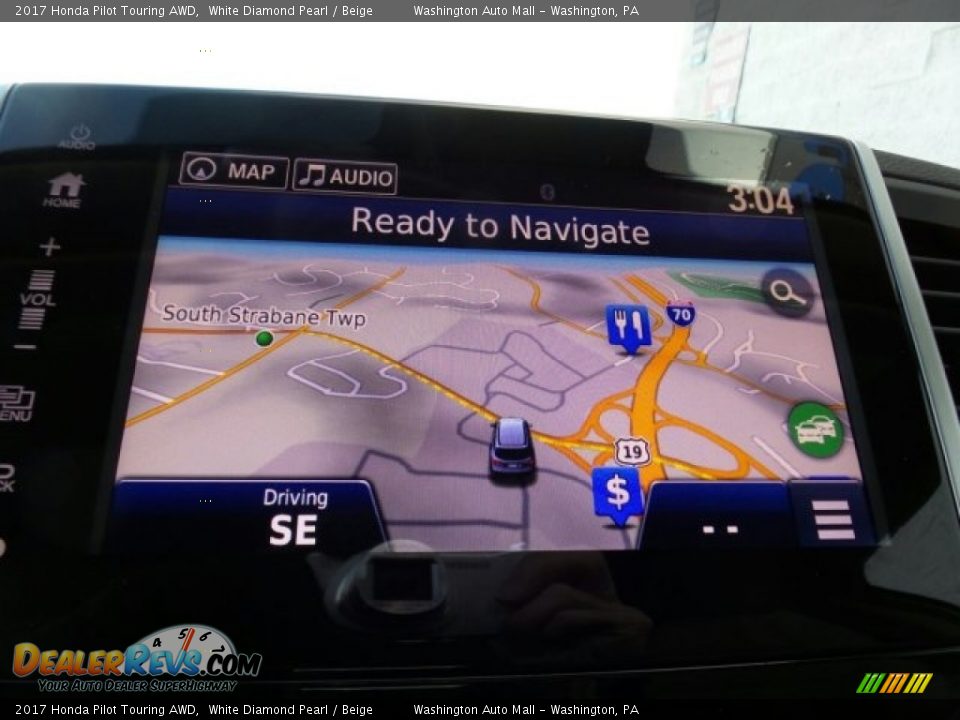 2017 Honda Pilot Touring AWD White Diamond Pearl / Beige Photo #28