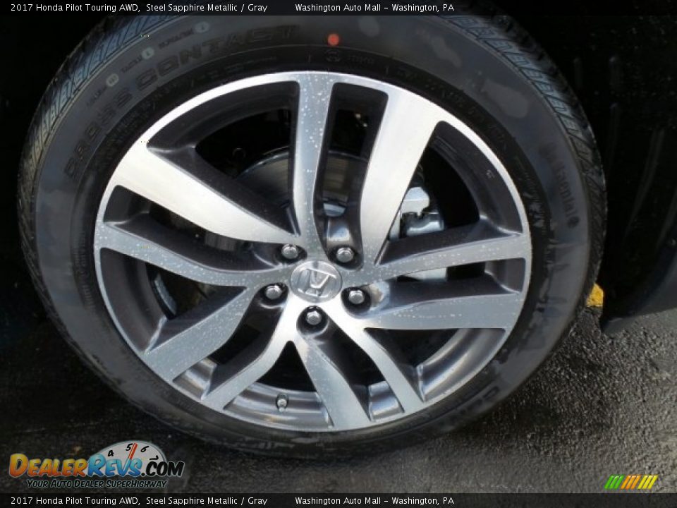 2017 Honda Pilot Touring AWD Steel Sapphire Metallic / Gray Photo #4