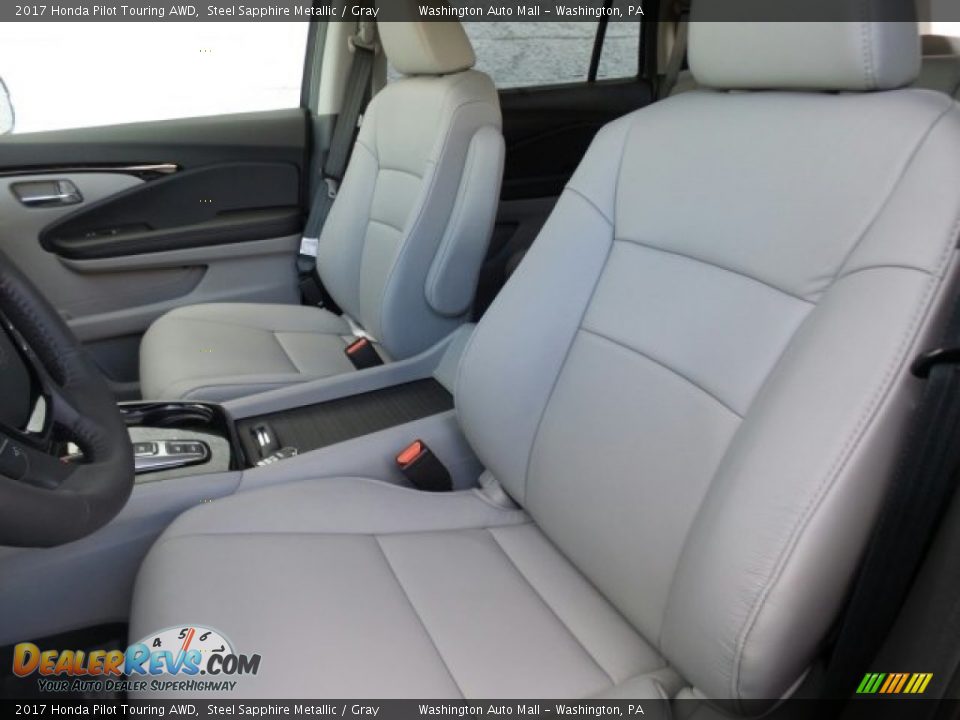 2017 Honda Pilot Touring AWD Steel Sapphire Metallic / Gray Photo #10