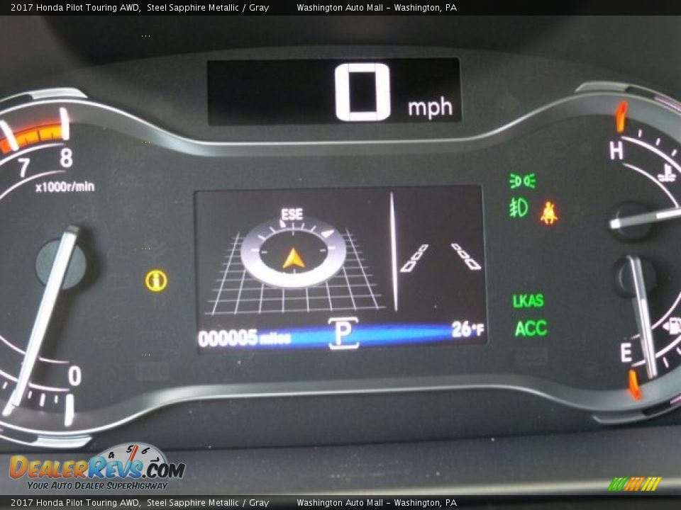 2017 Honda Pilot Touring AWD Steel Sapphire Metallic / Gray Photo #19