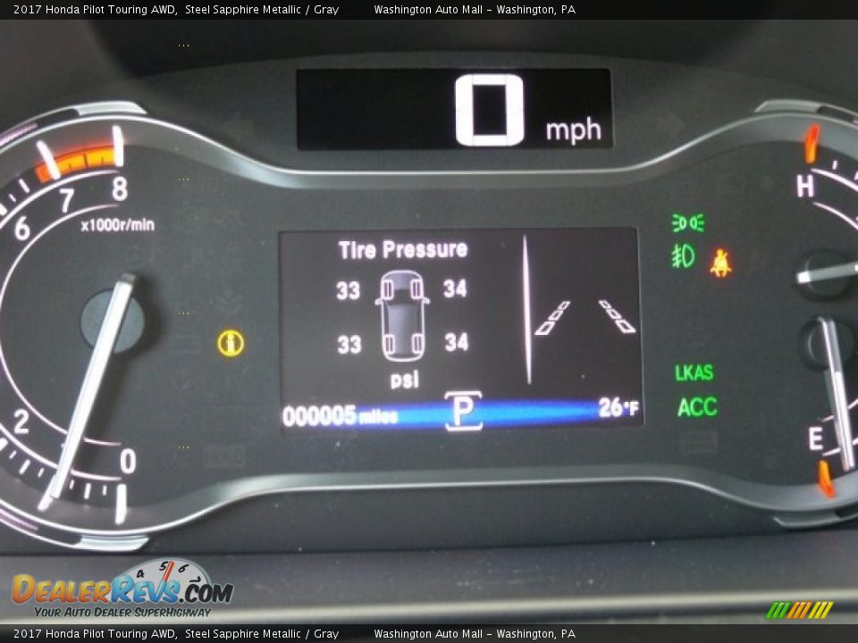 2017 Honda Pilot Touring AWD Steel Sapphire Metallic / Gray Photo #20