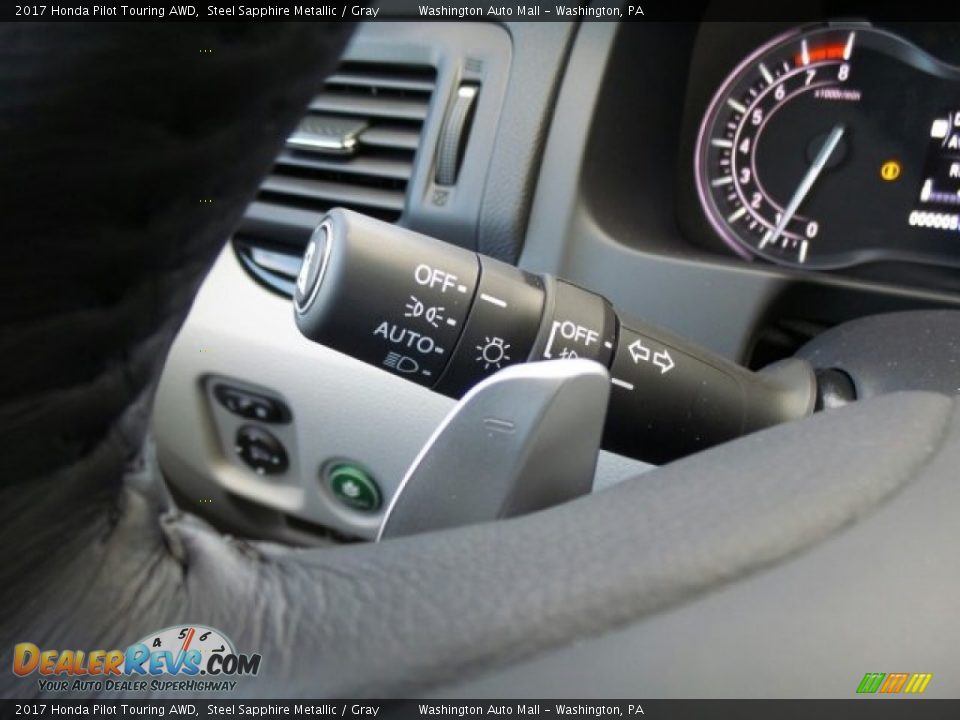 2017 Honda Pilot Touring AWD Steel Sapphire Metallic / Gray Photo #22