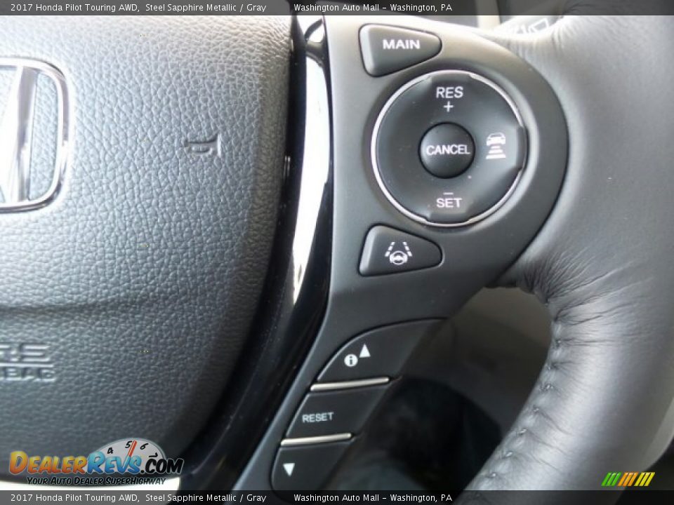 2017 Honda Pilot Touring AWD Steel Sapphire Metallic / Gray Photo #23