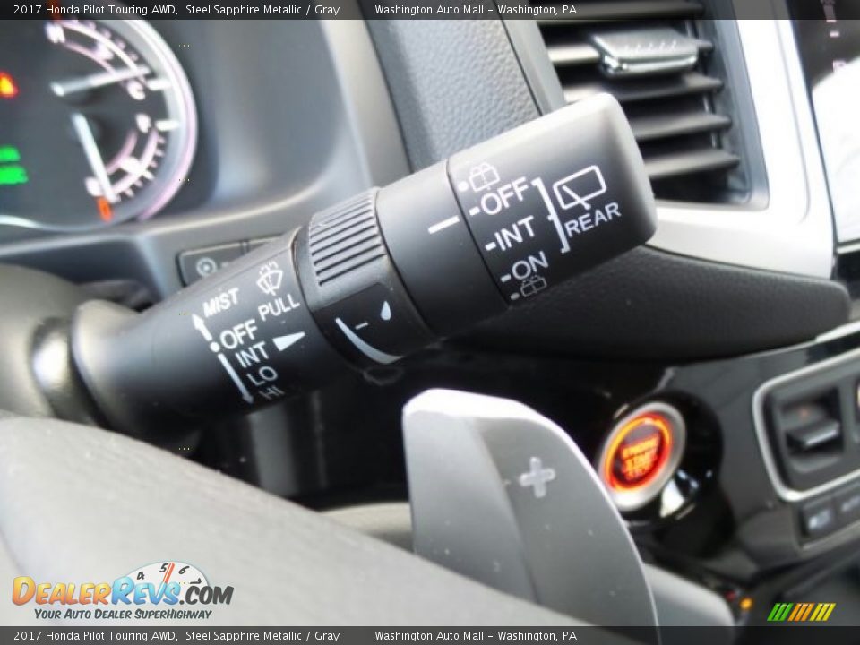 2017 Honda Pilot Touring AWD Steel Sapphire Metallic / Gray Photo #24