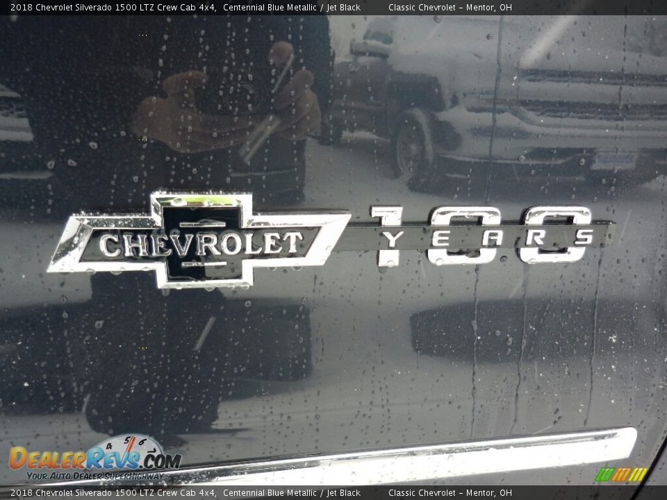 2018 Chevrolet Silverado 1500 LTZ Crew Cab 4x4 Centennial Blue Metallic / Jet Black Photo #7