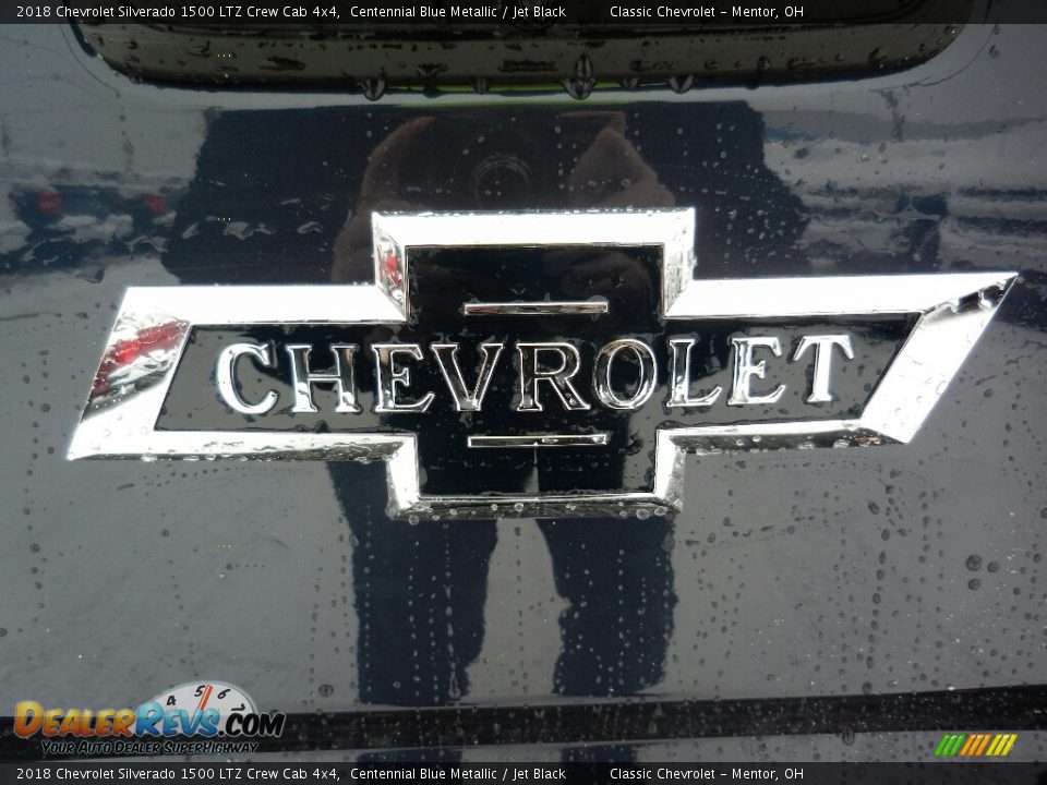 2018 Chevrolet Silverado 1500 LTZ Crew Cab 4x4 Centennial Blue Metallic / Jet Black Photo #8