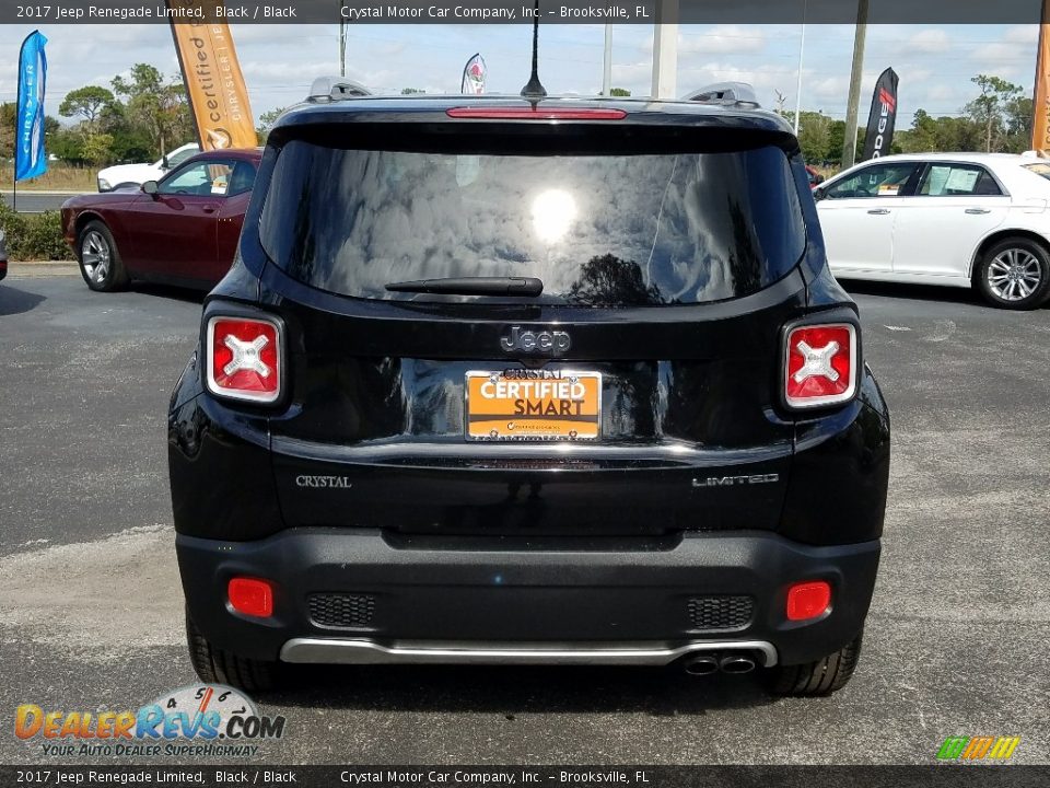 2017 Jeep Renegade Limited Black / Black Photo #4
