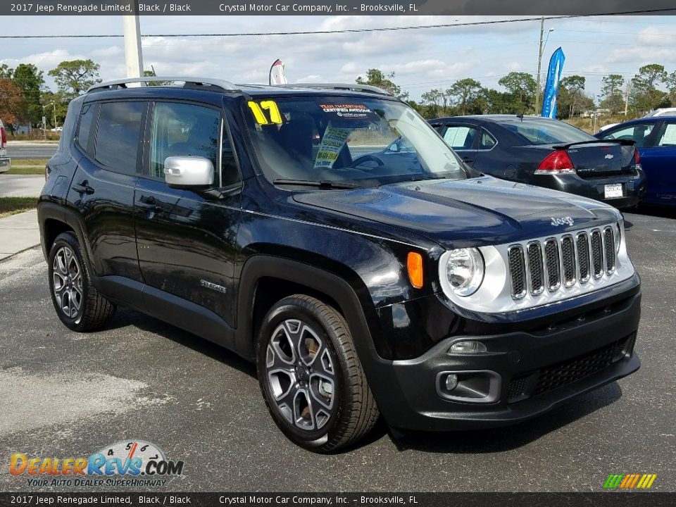 2017 Jeep Renegade Limited Black / Black Photo #7