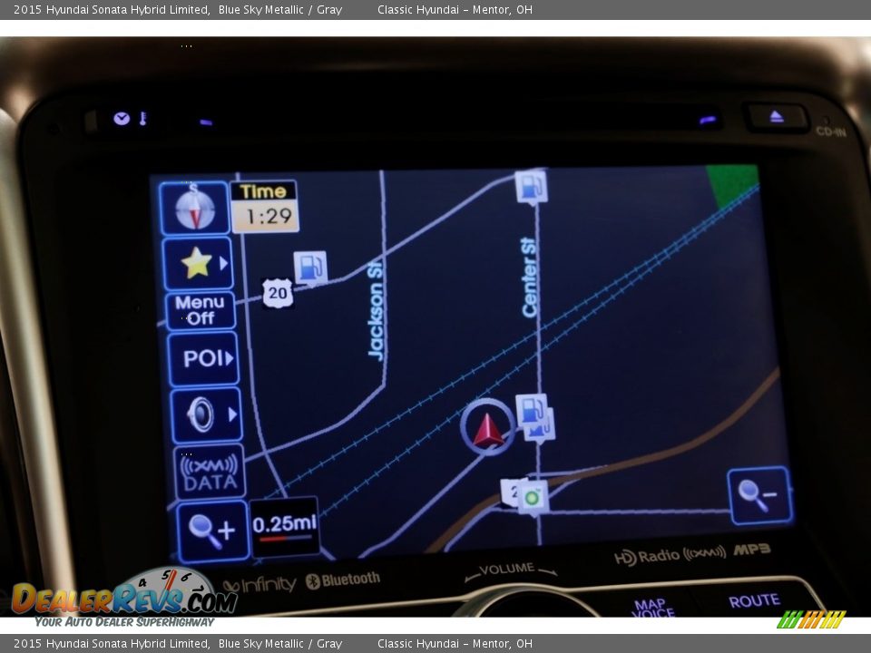 2015 Hyundai Sonata Hybrid Limited Blue Sky Metallic / Gray Photo #10