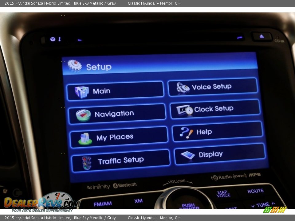 2015 Hyundai Sonata Hybrid Limited Blue Sky Metallic / Gray Photo #13
