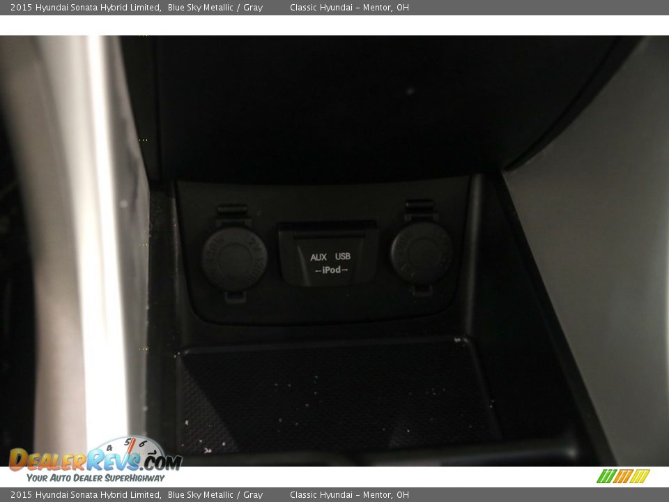 2015 Hyundai Sonata Hybrid Limited Blue Sky Metallic / Gray Photo #16