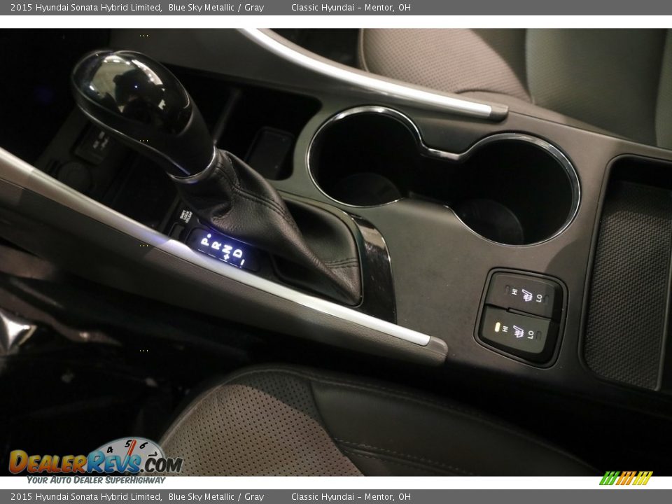 2015 Hyundai Sonata Hybrid Limited Blue Sky Metallic / Gray Photo #17