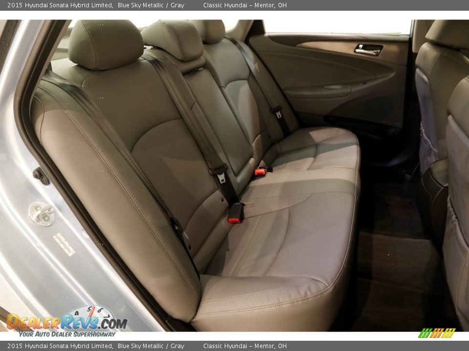 2015 Hyundai Sonata Hybrid Limited Blue Sky Metallic / Gray Photo #19