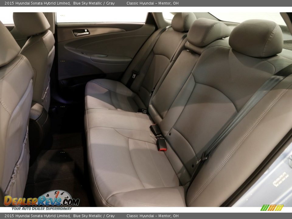 2015 Hyundai Sonata Hybrid Limited Blue Sky Metallic / Gray Photo #20