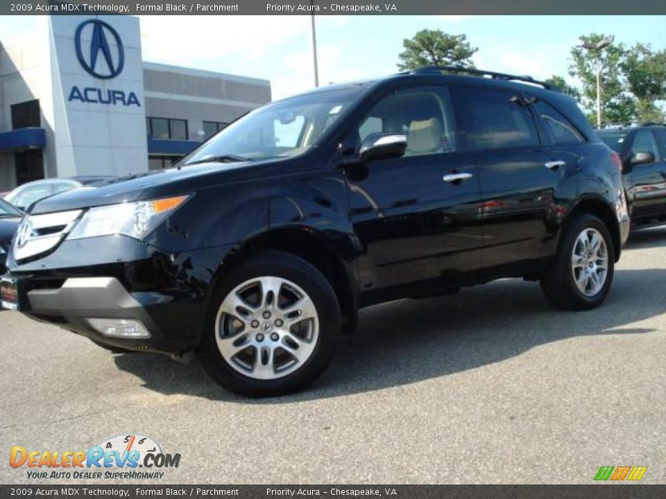 2009 Acura MDX Technology Formal Black / Parchment Photo #2