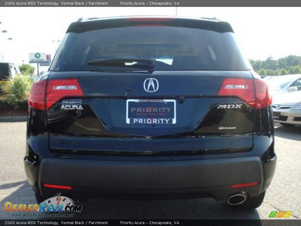 2009 Acura MDX Technology Formal Black / Parchment Photo #5