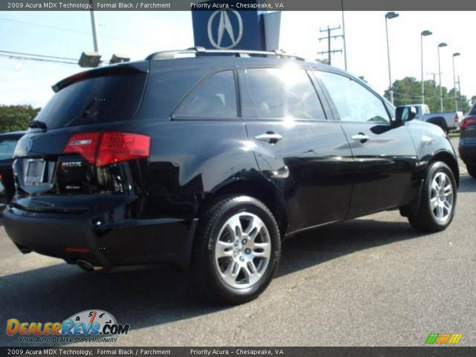 2009 Acura MDX Technology Formal Black / Parchment Photo #6
