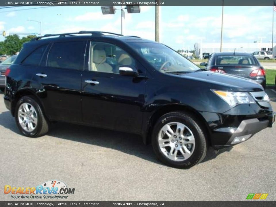 2009 Acura MDX Technology Formal Black / Parchment Photo #7