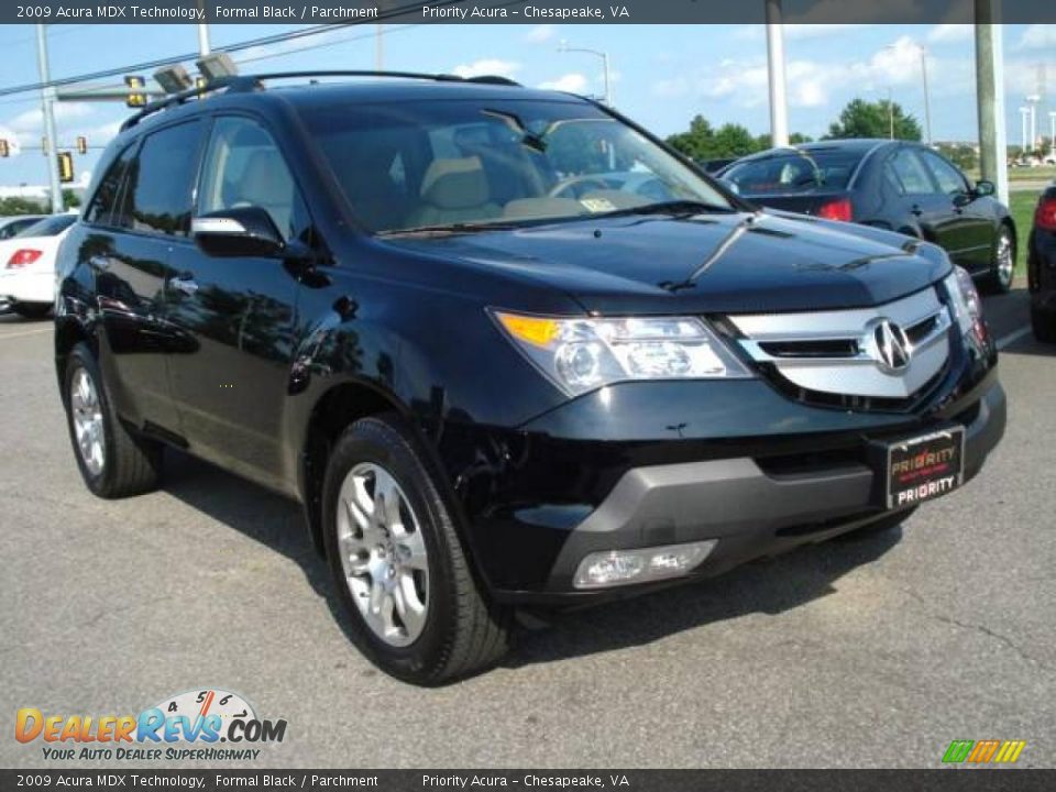 2009 Acura MDX Technology Formal Black / Parchment Photo #8