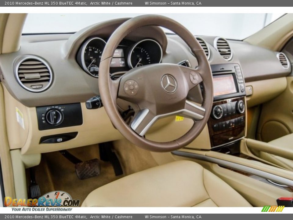 2010 Mercedes-Benz ML 350 BlueTEC 4Matic Arctic White / Cashmere Photo #21