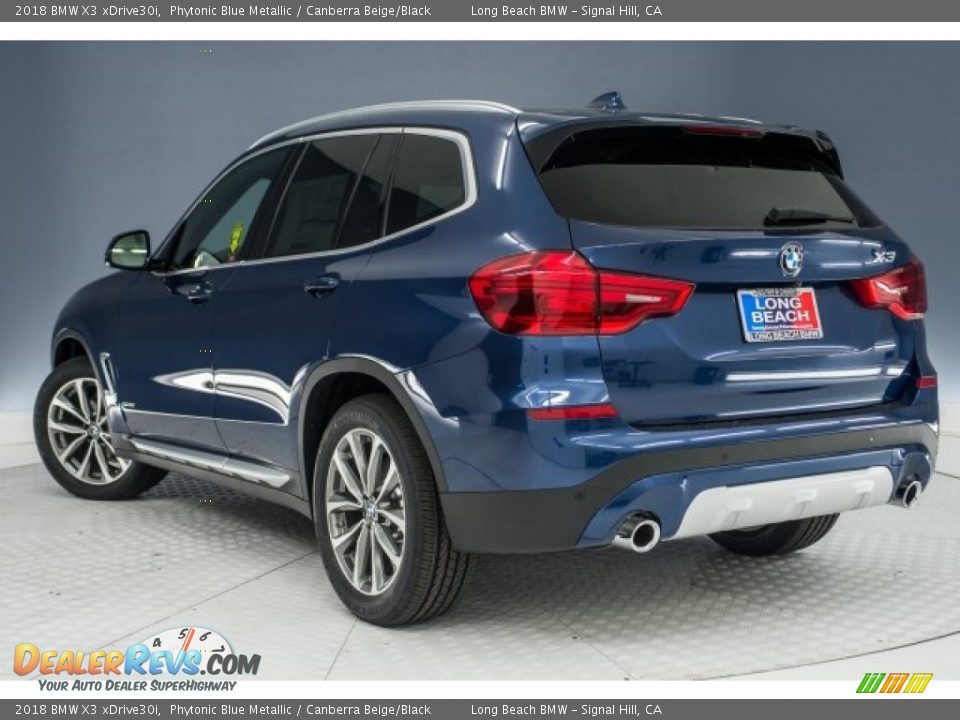 2018 BMW X3 xDrive30i Phytonic Blue Metallic / Canberra Beige/Black Photo #4