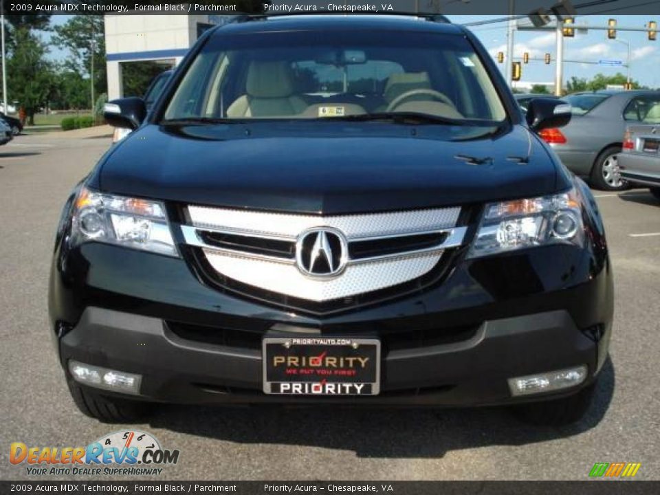 2009 Acura MDX Technology Formal Black / Parchment Photo #9