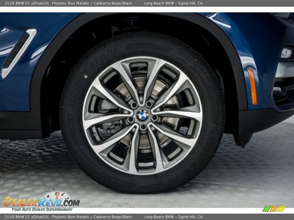 2018 BMW X3 xDrive30i Phytonic Blue Metallic / Canberra Beige/Black Photo #9