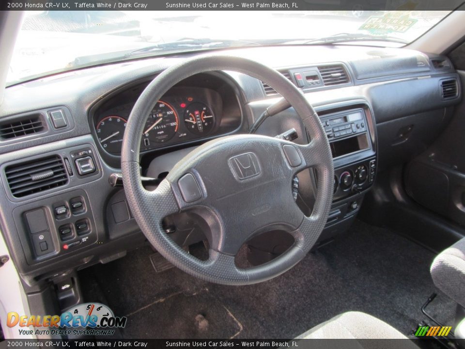 2000 Honda CR-V LX Taffeta White / Dark Gray Photo #10