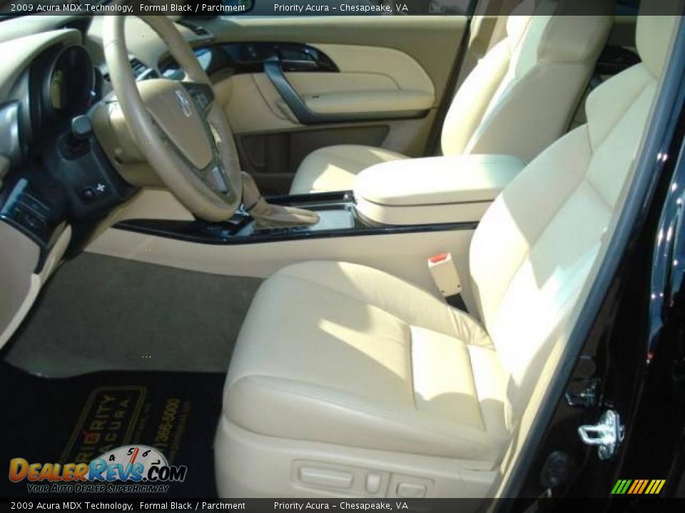 2009 Acura MDX Technology Formal Black / Parchment Photo #10