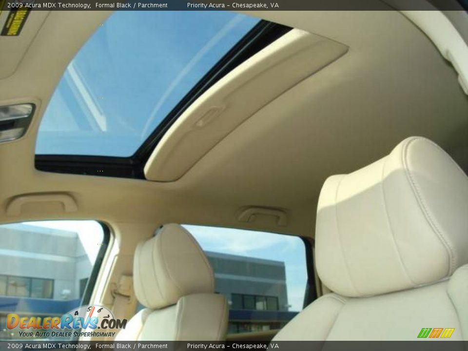 2009 Acura MDX Technology Formal Black / Parchment Photo #11