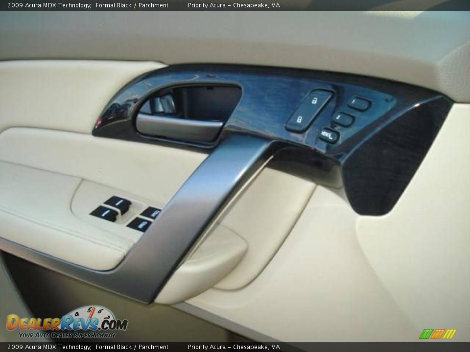 2009 Acura MDX Technology Formal Black / Parchment Photo #17