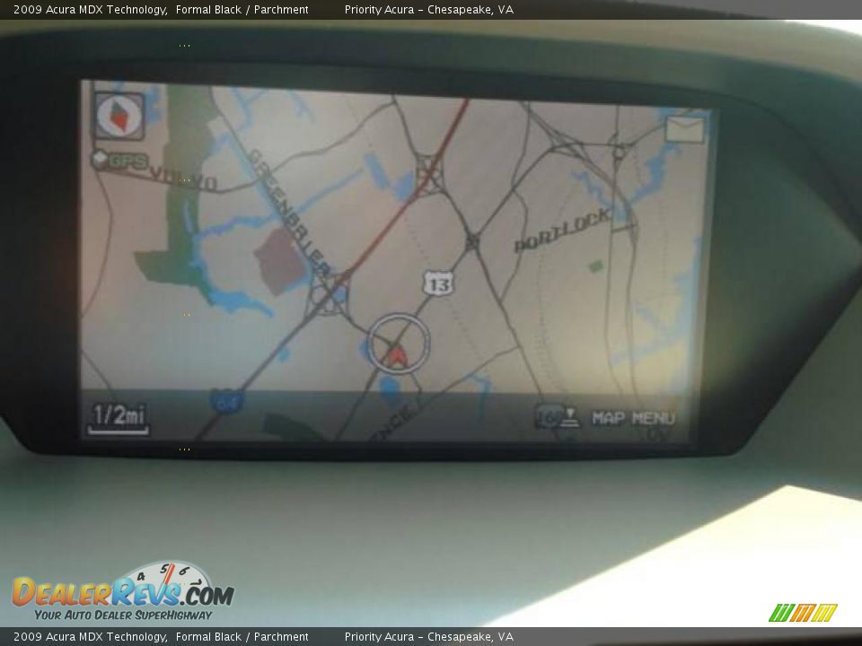 2009 Acura MDX Technology Formal Black / Parchment Photo #18