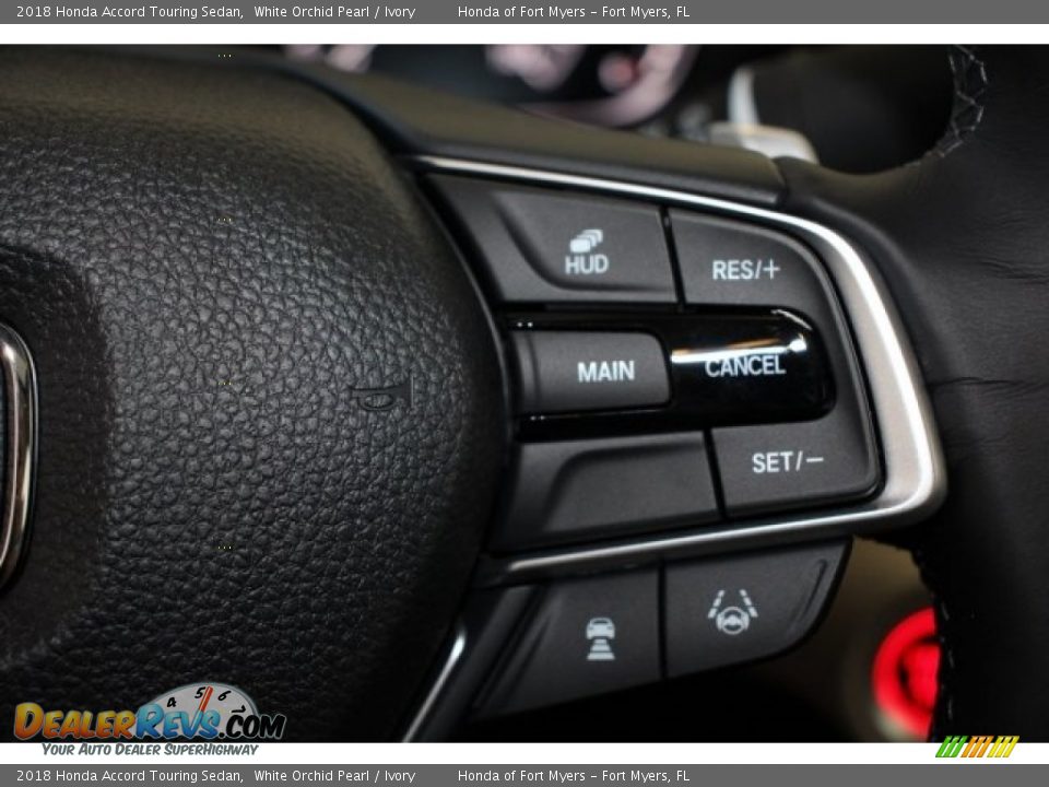 2018 Honda Accord Touring Sedan White Orchid Pearl / Ivory Photo #15