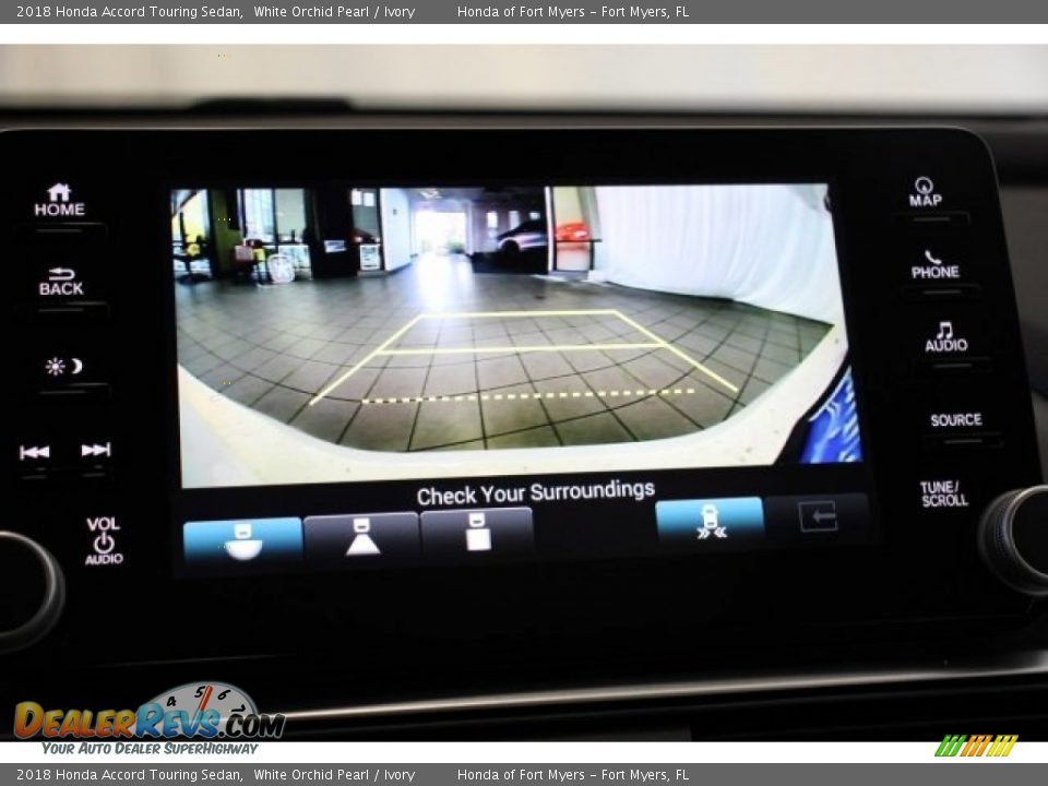 2018 Honda Accord Touring Sedan White Orchid Pearl / Ivory Photo #19