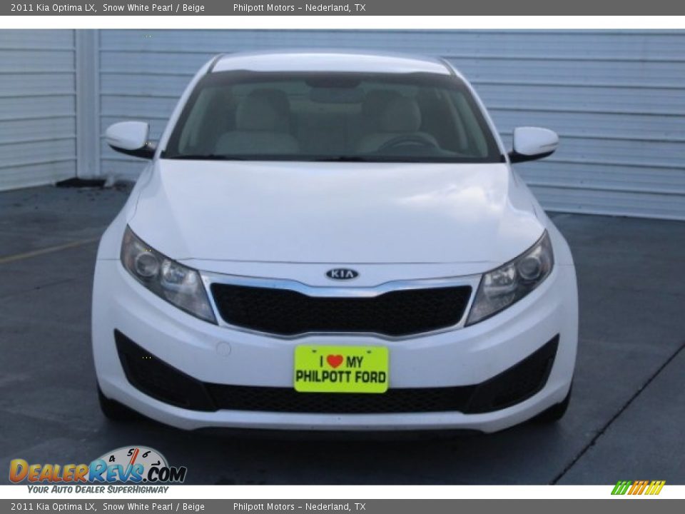 2011 Kia Optima LX Snow White Pearl / Beige Photo #2