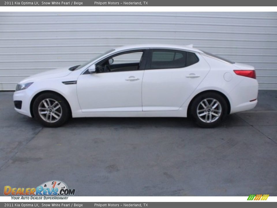 2011 Kia Optima LX Snow White Pearl / Beige Photo #7
