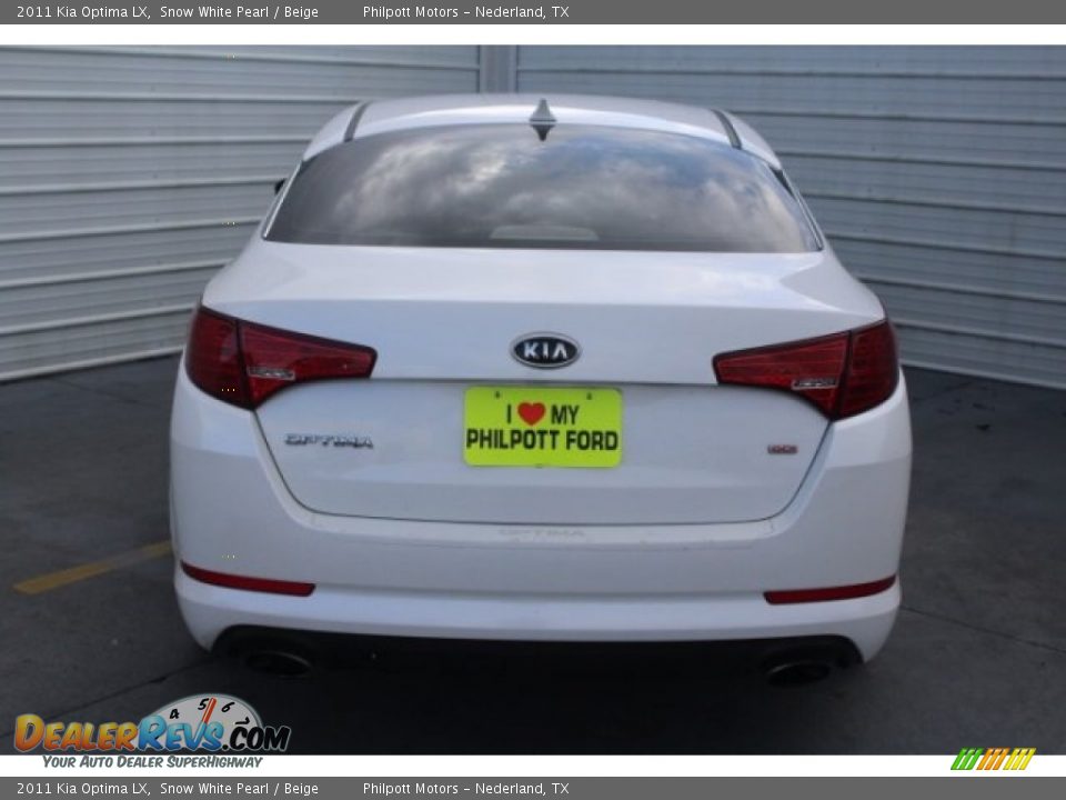 2011 Kia Optima LX Snow White Pearl / Beige Photo #9