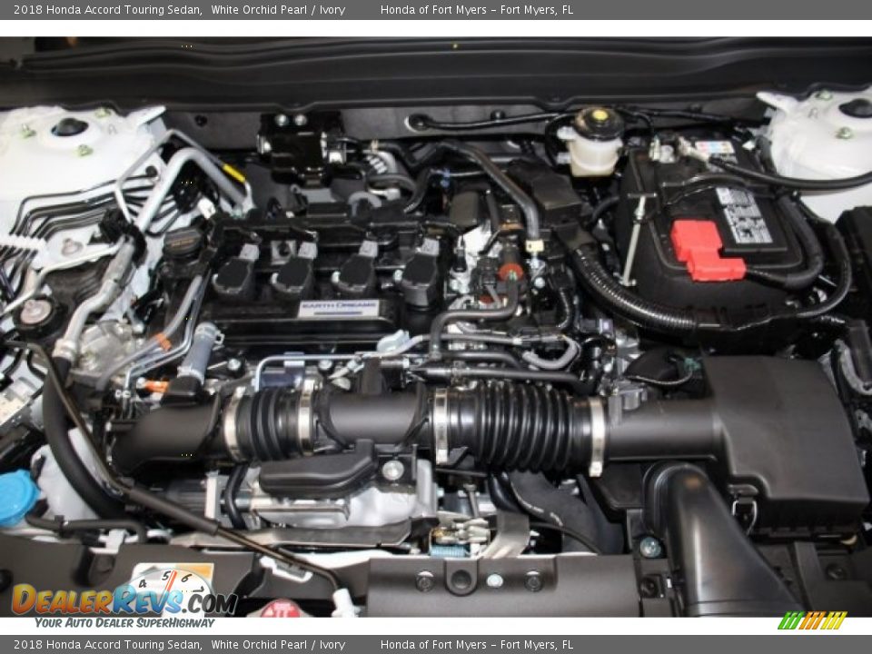 2018 Honda Accord Touring Sedan White Orchid Pearl / Ivory Photo #27